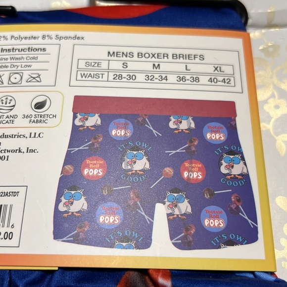 New Two Pair Tootsie Pops Men’s XLarge “It’s Owl Good” Life is Sweet Boxer Brief - Picture 8 of 12